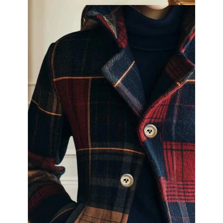 Noelle | Classic Plaid Wool Jacket