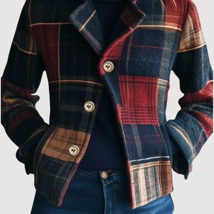 Noelle | Classic Plaid Wool Jacket