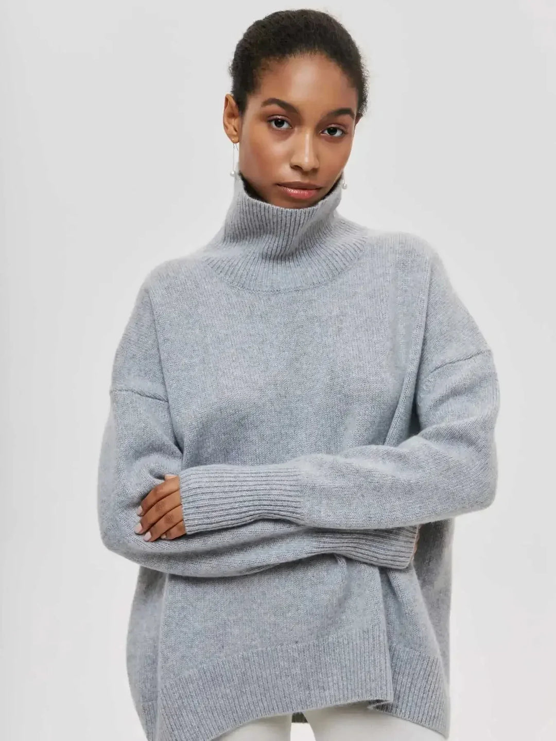 Cittra – Oversized Ribbed Turtleneck Sweater