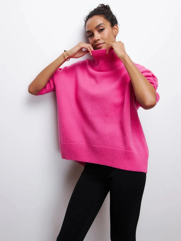 Cittra – Oversized Ribbed Turtleneck Sweater