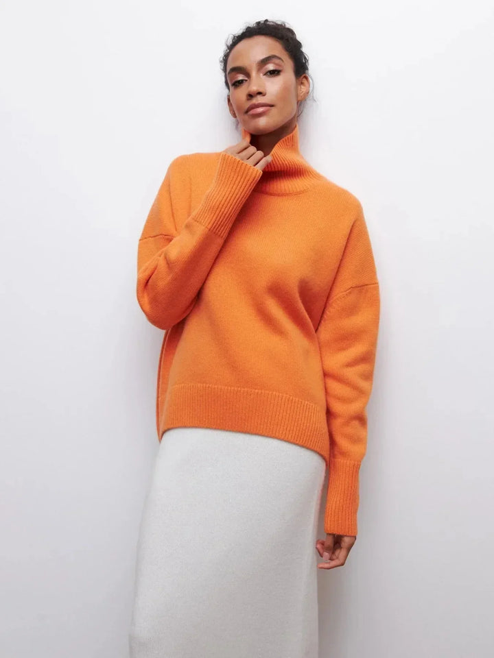 Cittra – Oversized Ribbed Turtleneck Sweater